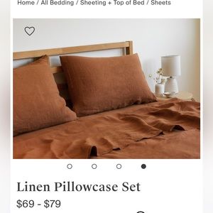 Parachute Home Linen Pillowcase Set (Standard) Terra